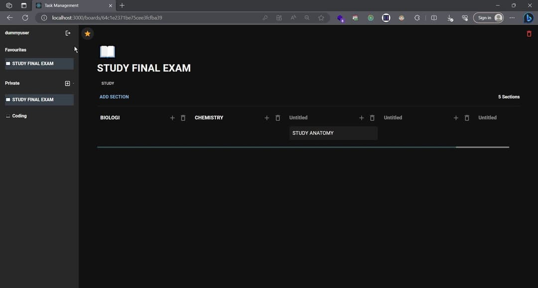 Task Management with kanban